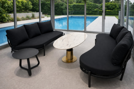 جلسة ألمنيوم خارجية (Outdoor aluminum seating)